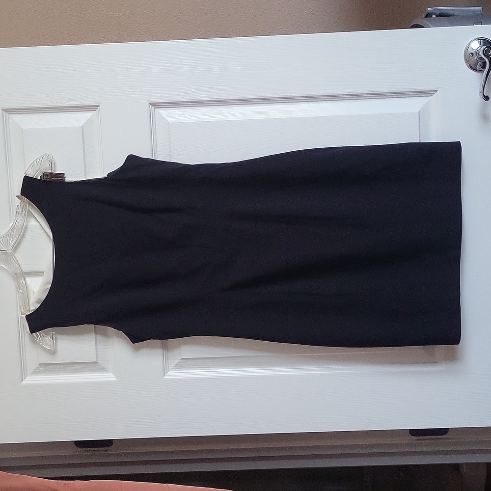 White and black dress